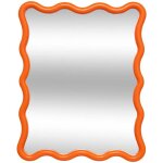 Atmosphera - miroir vague judy orange 38x30cm crateur d'intrieur
