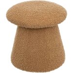 Atmosphera - pouf enfant champignon d27 bouclette marron for kids