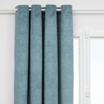 Rideau occultant effet velours fujo bleu clair 135x260cm atmosphera crateur d'intrieur