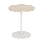 Atmosphera - table d'appoint en travertin 'celen' 45cm blanc Atmosphera - table d'appoint en travertin 'celen' 45cm blanc