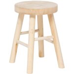 Atmosphera - tabouret d'appoint en bois massif nyar Atmosphera - tabouret d'appoint en bois massif nyar