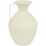 Vase amphore en mtal blanc design moderne h 36 cm atmosphera