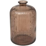 Vase luz verre recycl marron h23cm atmosphera crateur d'intrieur