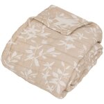 Atmosphera - dessus de lit nuvia beige lin 260x240cm cr�ateur d'int�rieur