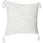 Housse de coussin slub blanc 40x40cm atmosphera crateur d'intrieur