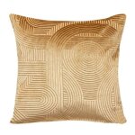Housse de coussin en velours 'zen' 40x40cm ocre Housse de coussin en velours 'zen' 40x40cm ocre