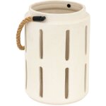 Lanterne cramique nuna blanc h22cm atmosphera crateur d'intrieur