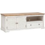 Atmosphera - meuble tv 2 portes et 1 tiroir en bois olbia