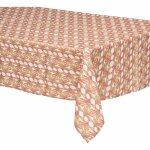 Nappe antitache � motifs 'z�lie' 140x240cm terracotta