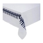 Atmosphera - nappe dco 'brode' 150x300cm blanc