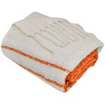 Atmosphera - plaid effet mohair flow orange 170x130cm crateur d'intrieur