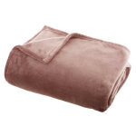 Plaid flanelle 125 x 150 cm atmosphera rose Plaid flanelle 125 x 150 cm atmosphera rose