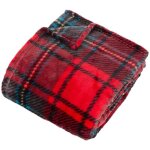 Atmosphera - plaid flanelle imprimé brody rouge 170x130cm créateur d'intérieur Atmosphera - plaid flanelle imprimé brody rouge 170x130cm créateur d'intérieur