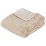 Atmosphera - plaid fourrure automne blanc ivoire 120x160cm crateur d'intrieur