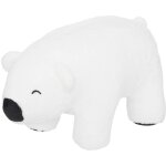 Atmosphera - pouf ours polaire en bois 33x60cm blanc crateur d'intrieur