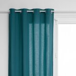 Atmosphera - rideau  ?illets anjali en coton et mtal - bleu canard, 135 x 240 cm crateur d'intrieur ...