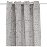 Atmosphera - rideau malakite jacquard noir & blanc 140x260cm cr�ateur d'int�rieur