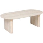 Atmosphera - table basse anaya beige 120x60x40cm crateur d'intrieur