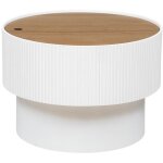 Atmosphera - table basse enola en placage frêne d55cm blanc créateur d'intérieur Atmosphera - table basse enola en placage frêne d55cm blanc créateur d'intérieur