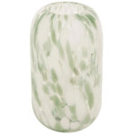 Atmosphera - vase d�co en verre 'arvo' 26cm vert