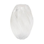 Atmosphera - vase design en verre 'valma' 27cm transparent