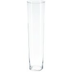 Atmosphera - vase conique en verre - transparent - h 70 cm - livraison gratuite