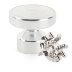 L'attachante - kit de fixation : vis placo longueur 16 mm alu + grande patère concave alu L'attachante - kit de fixation : vis placo longueur 16 mm alu + grande patère concave alu