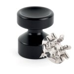 L'attachante - kit de fixation : vis placo longueur 20 mm alu + petite patre concave noir