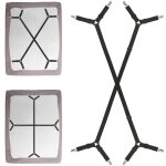 Attaches pour draps - housses, 2 pi�ces, sangles crois�es r�glables pour draps - housses et housses de ...