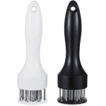 Attendrisseur de viande avec lames en acier inoxydable ultra tranchantes, lot de 2, pour attendrir et ...