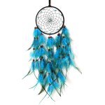 Attrape - r�ves mural avec plumes fumig�es, d�corations tiss�es � la main pour filles, pour la d�coration ...