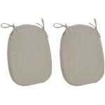 Assise de chaise cru (lot de 2)