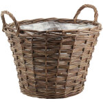 Aubry gaspard - corbeille ronde en osier brut 3 brins
