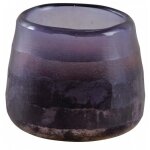 Aubry gaspard - photophore rond en verre teint� violet