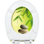 Aufun abattant de wc  fermeture en douceur abattant de wc avec sige de wc  fermeture en douceur en ...