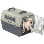 Aufun caisse de transport pour chien ou chat avec portes mtalliques, sac de transport pour le transport ...