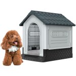 Niche d'extrieur en plastique , abri pour chien isol hydrofuge, niche pour chien robuste avec grille ...