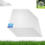 Aufun panneaux de chambre en polycarbonate transparents pour serre panneaux muraux creux panneau de serre ...