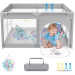 Parc pour bb barrire de parc 127 x 127 cm centre d'activits avec base antidrapante aire de jeu de ...