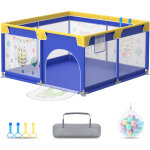 Aufun parc pour bb barrire de parc 127 x 127 cm centre d'activits avec base antidrapante aire de ...