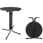 Table debout table bistrot pliante ø 80 cm table bistrot pliante en aluminium ronde 110 cm de haut - ... Table debout table bistrot pliante ø 80 cm table bistrot pliante en aluminium ronde 110 cm de haut - ...