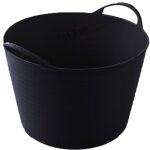Auge en caoutchouc �lastique 12l seau noir avec poign�es de transport panier de jardin universel et flexible ...