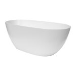 Swiss aqua technologies - aulis 160x74 cm baignoire lot en marbre coul 293l, sans pieds, blanc (satau1600) ...