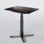 Aum world - bureau assis debout lectrique mini plus, hauteur rglable 60 - 126cm, compact, anthracite, ...