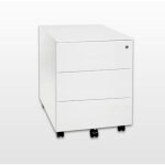 Aum world - caisson de bureau 3 tiroirs mtallique, rangement scuris, verrouillage centralis, tiroirs ...