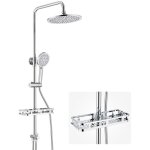 Auralum max colonne de douche sans robinetterie en acier inoxydable � 2 fonctions avec douchette � main ...
