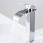 Auralum - max moderne robinet de lavabo cascade haut, design el�gant, mitigeur monocommande lavabo en ...