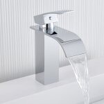 Auralum - max robinet de lavabo cascade chrom�, robinetterie de salle bain avec l'eau froide / chaude, ...