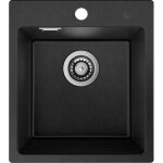 Auralum max - vier en granit 40 x 45 cm, petit �vier de cuisine en granit, �vier encastr� avec siphon, ...