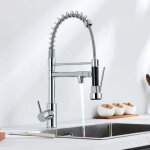 Auralum robinet cuisine douchette extractible � deux jets mitigeur de cuisine bec haut flexible robinet ...